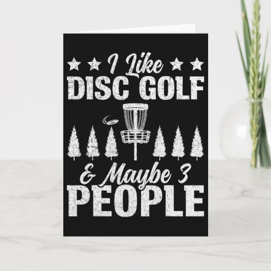 Ich mag Disc Golf - Disc Golf Sket Design Disc Gol Karte (Vorderseite)