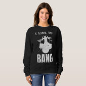 Ich mag Drummer Sweatshirt (Vorne ganz)