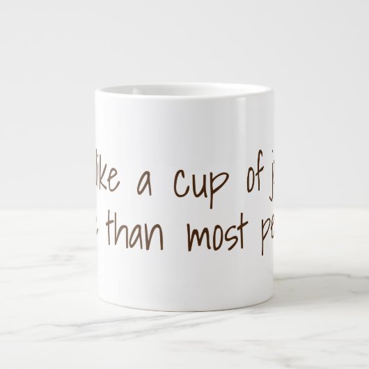 Ich mag eine Tasse Joe mehr... | Funny Coffee Slog (Vorderseite)