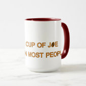 Ich mag eine Tasse Joe mehr... | Funny Coffee Slog (VorderseiteRechts)