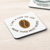 Ich mag eine Tasse Joe mehr... | Funny Coffee Slog Getränkeuntersetzer (Linke Seite)