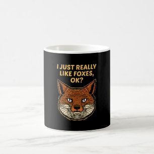 Ich mag einfach Füchse ok Kaffeetasse