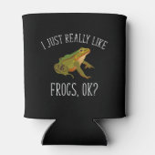 Ich mag einfach nur Frösche, ok? Funny Frog Lover Dosenkühler (Rückseite)