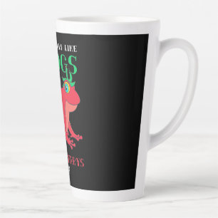 Ich mag einfach nur Frösche und Erdbeere Milchtasse
