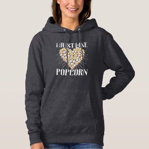 ich mag einfach Popcorn Hoodie