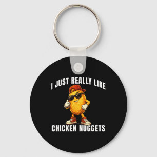 Ich mag einfach wirklich gerne Chicken Nuggets Lus Schlüsselanhänger