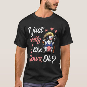 Ich mag einfach wirklich Kühe Cowsok Kuh Tee