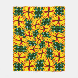 Ich mag einzigartige Blume Fleecedecke