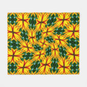 Ich mag einzigartige Blume Fleecedecke (Vorderseite (Horizontal))