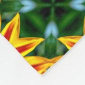 Ich mag einzigartige Blume Fleecedecke (Ecke)