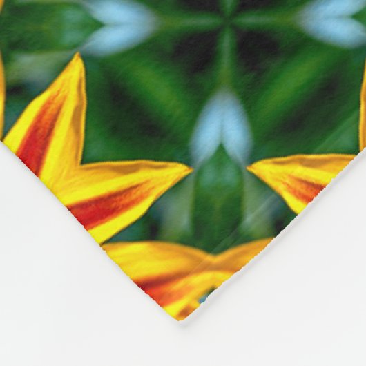 Ich mag einzigartige Blume Fleecedecke (Ecke)