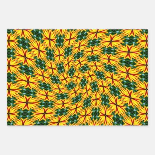 Ich mag einzigartige Blume Geschenkpapier Set (Vorderseite 3)