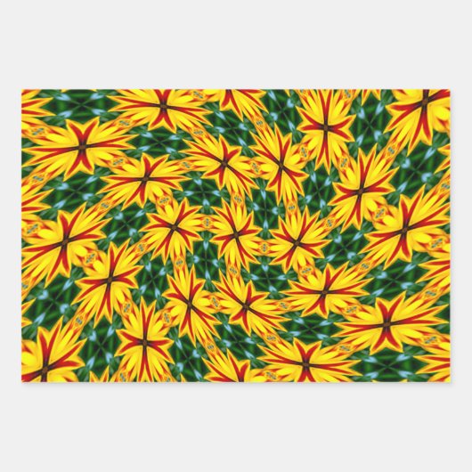 Ich mag einzigartige Blume Geschenkpapier Set (Vorderseite 2)