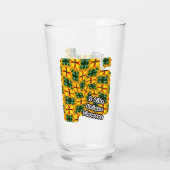 Ich mag einzigartige Blume Glas (Rückseite)