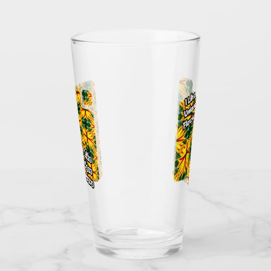 Ich mag einzigartige Blume Glas (Rechts)