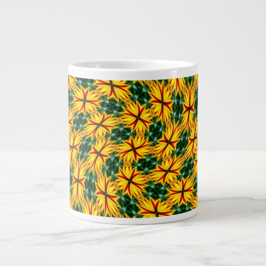 Ich mag einzigartige Blume Jumbo-Tasse (Vorderseite)