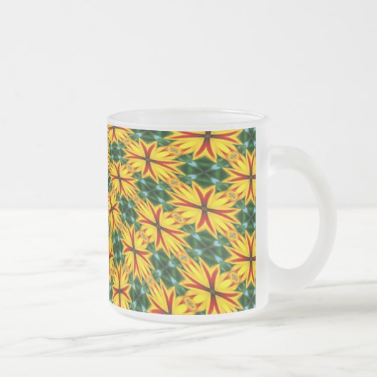 Ich mag einzigartige Blume Mattglastasse (Rechts)