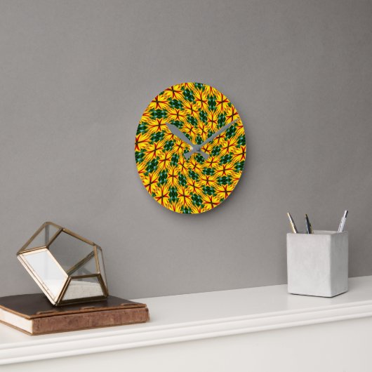 Ich mag einzigartige Blume Runde Wanduhr (Büro)