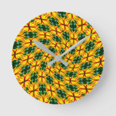 Ich mag einzigartige Blume Runde Wanduhr (Vorderseite)