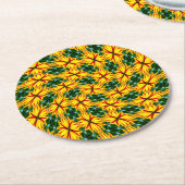 Ich mag einzigartige Blume Runder Pappuntersetzer (Angewinkelt)