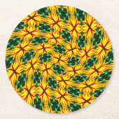 Ich mag einzigartige Blume Runder Pappuntersetzer (Vorderseite)