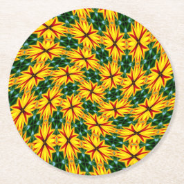 Ich mag einzigartige Blume Runder Pappuntersetzer