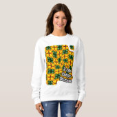 Ich mag einzigartige Blume Sweatshirt (Vorne ganz)