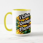 Ich mag einzigartige Blume Tasse (Links)
