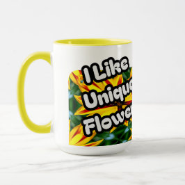 Ich mag einzigartige Blume Tasse
