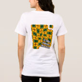 Ich mag einzigartige Blume Tri-Blend Shirt (Rückseite)
