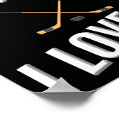 Ich mag Eishockey-Liebe nicht. Poster (Ecke)