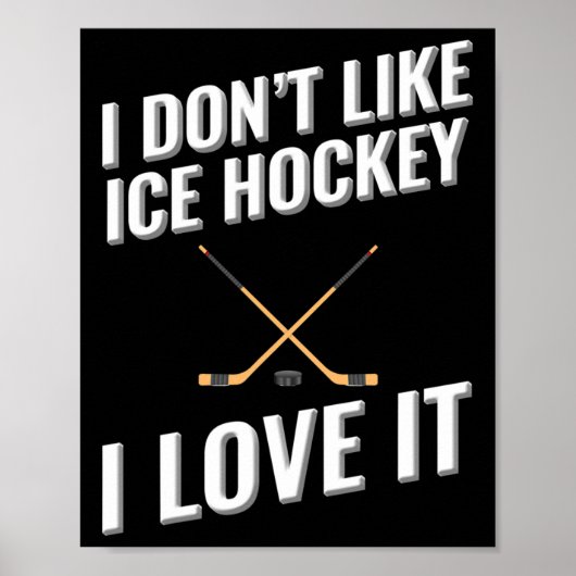 Ich mag Eishockey-Liebe nicht. Poster (Vorne)