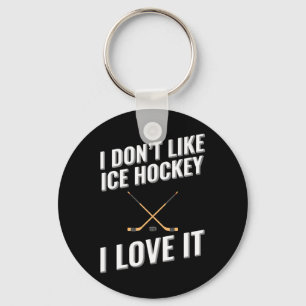Ich mag Eishockey-Liebe nicht. Schlüsselanhänger