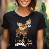 Ich mag Elch wirklich, ok? Niedlich Moose Lover Tri-Blend Shirt