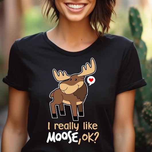 Ich mag Elch wirklich, ok? Niedlich Moose Lover Tri-Blend Shirt