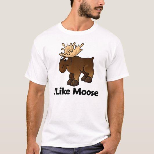 Ich mag Elche T-Shirt (Vorderseite)