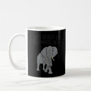 Ich mag Elefanten, Liebe Elefanten Kaffeetasse