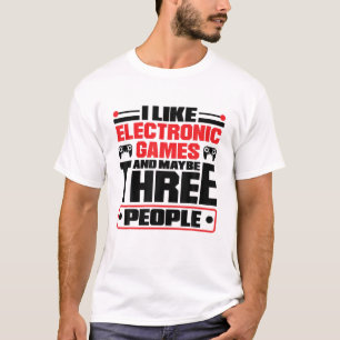 Ich mag elektronische Spiele und vielleicht sind d T-Shirt