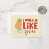 Ich mag es, als ob du Funny Pun Niedlichen Valenti Mitteilungskarte (Vorderseite/Rückseite Beispiel)