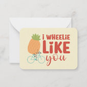 Ich mag es, als ob du Funny Pun Niedlichen Valenti Mitteilungskarte (Vorderseite)