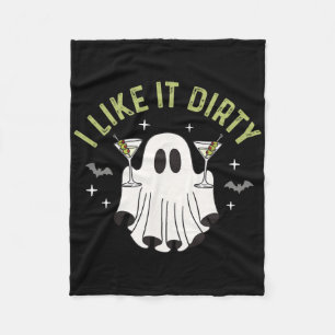 Ich mag es Dirty Halloween Dirty Martini Ghost Fleecedecke