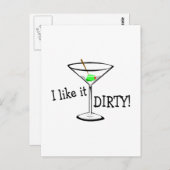Ich mag es Dirty Martini 3 Postkarte (Vorne/Hinten)