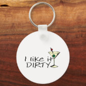Ich mag es Dirty Martini Schlüsselanhänger (Vorderseite)
