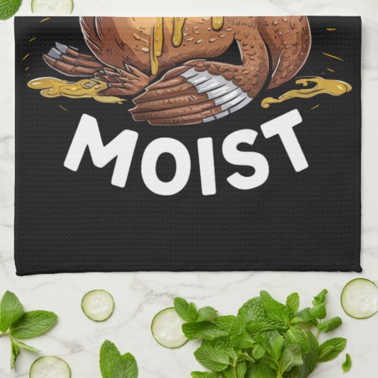 Ich mag es feuchten Erntedank Türkei Gravy Geschirrtuch (Gefaltet)