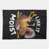 Ich mag es feuchten Erntedank Türkei Gravy Geschirrtuch (Horizontal)