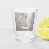 Ich mag es feuchten Erntedank Türkei Gravy Schnapsglas (Rückseite)