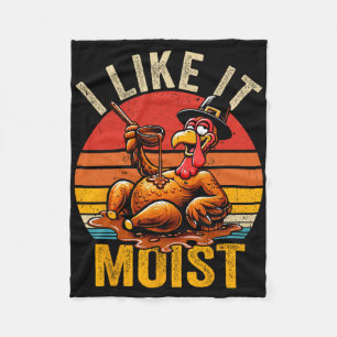 Ich mag es feuchtes Thanksgiving-Kostüm Turkey Day Fleecedecke