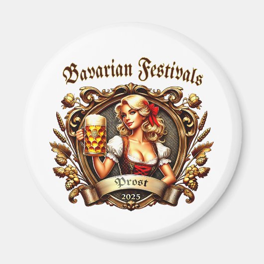 Ich mag es kühl und blond - Volksfest Kirchweih Magnet (Vorne)