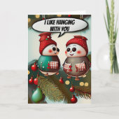 Ich mag es, mit dir einen schönen Weihnachtsurlaub Karte (Vorderseite)