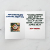 Ich mag es, mit dir einen schönen Weihnachtsurlaub Karte (Innenseite)